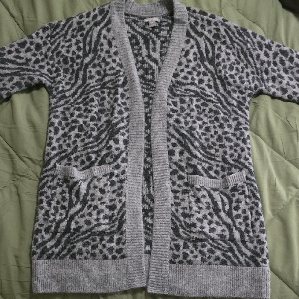 Falls Creek Gray Sweater Cardigan